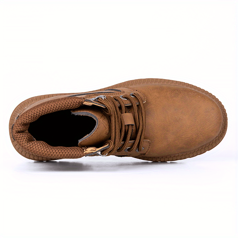 mens high top protective steel toe shoes lace up comfy sneakers perfect for constructional safety workout activities details 5