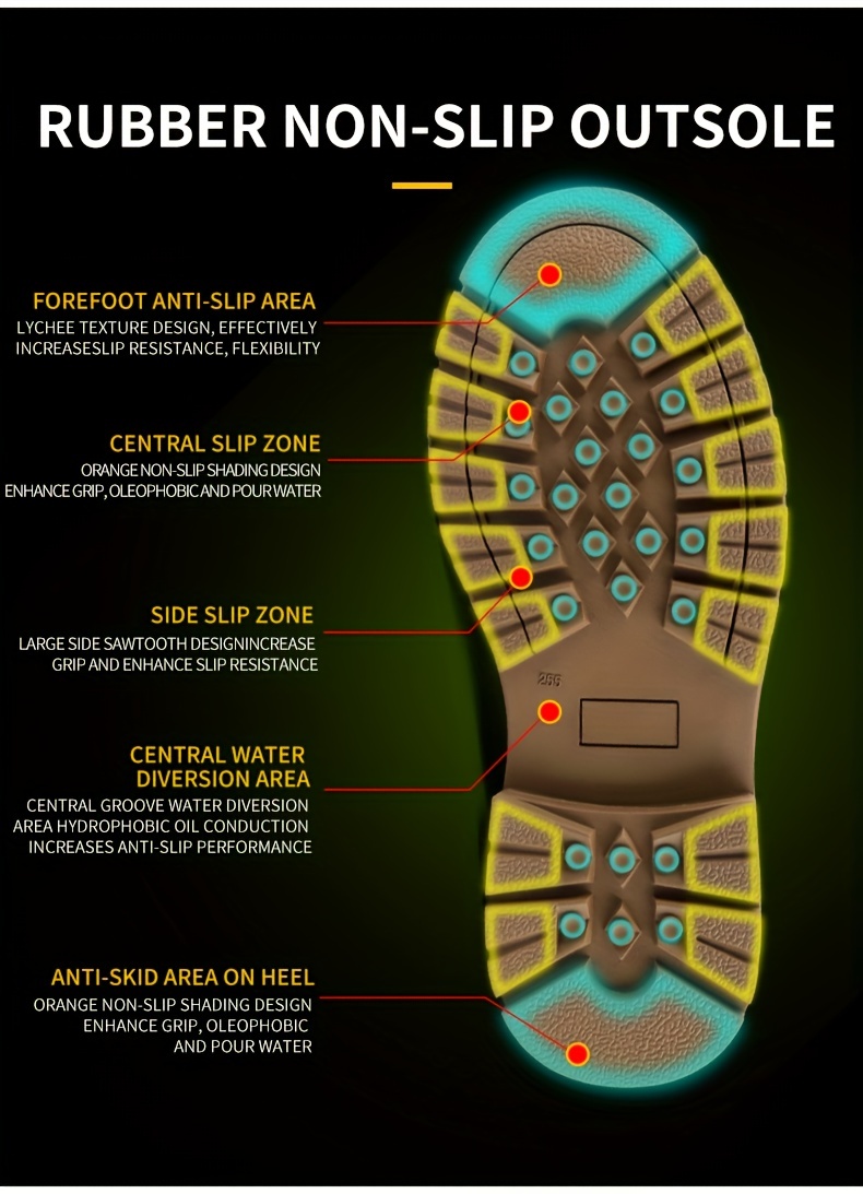 puncture proof industrial safety steel toe boots, oil slip resistant safety shoes anti static water resistant work boots puncture proof industrial safety steel toe boots details 4