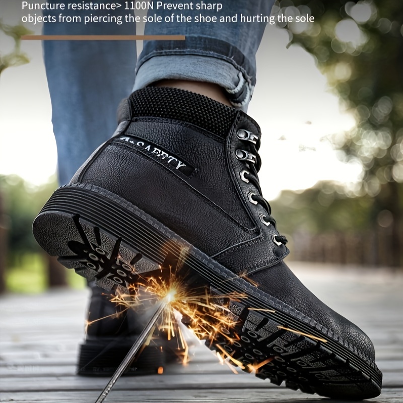 puncture proof industrial safety steel toe boots, oil slip resistant safety shoes anti static water resistant work boots puncture proof industrial safety steel toe boots details 10