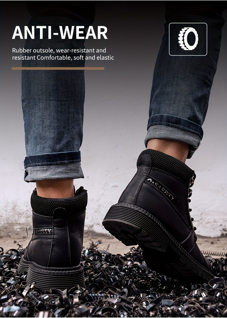 puncture proof industrial safety steel toe boots, oil slip resistant safety shoes anti static water resistant work boots puncture proof industrial safety steel toe boots details 13