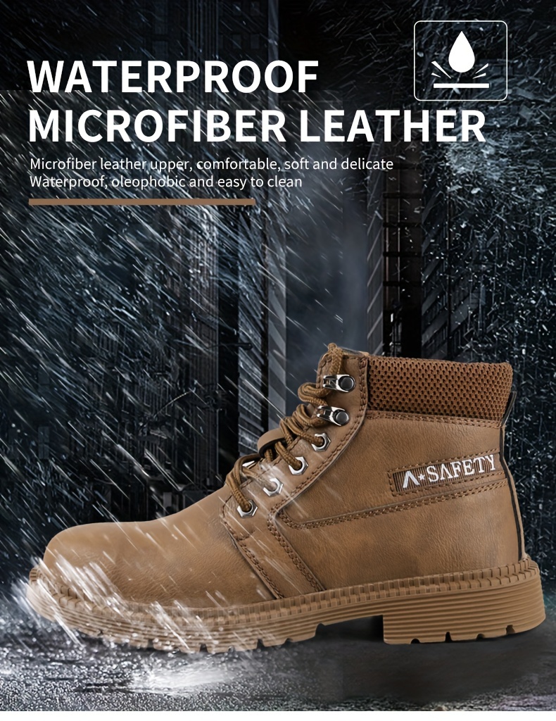 puncture proof industrial safety steel toe boots, oil slip resistant safety shoes anti static water resistant work boots puncture proof industrial safety steel toe boots details 14