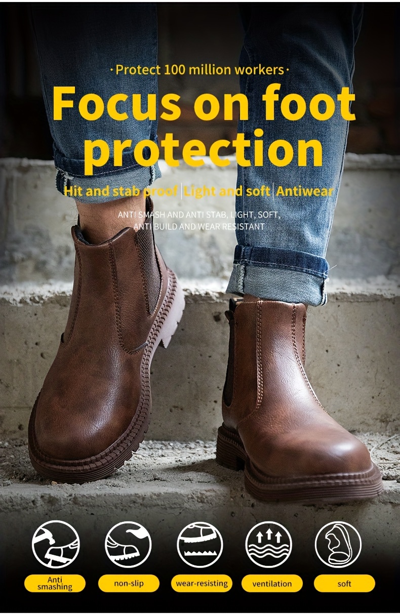 puncture proof industrial safety steel toe boots, oil slip resistant safety shoes anti static water resistant work boots puncture proof industrial safety steel toe boots details 27