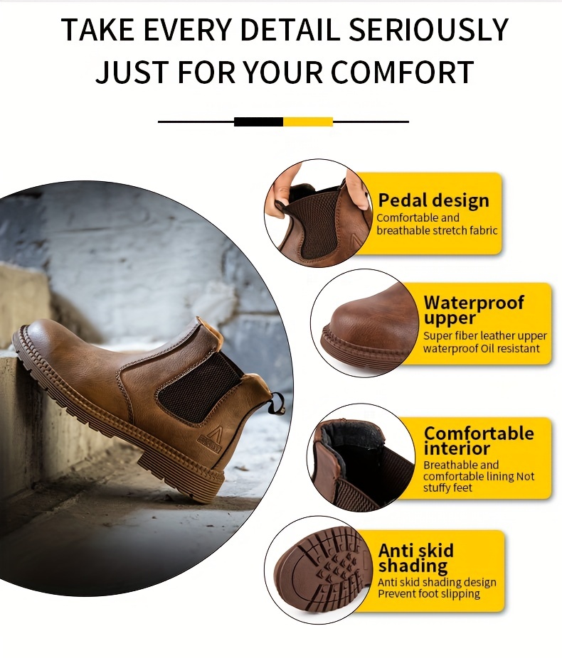 puncture proof industrial safety steel toe boots, oil slip resistant safety shoes anti static water resistant work boots puncture proof industrial safety steel toe boots details 32