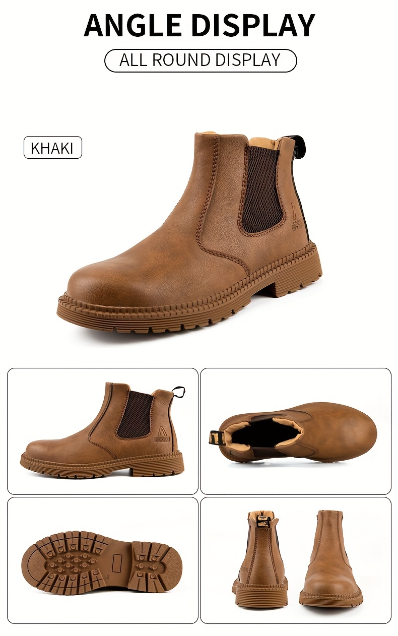 puncture proof industrial safety steel toe boots, oil slip resistant safety shoes anti static water resistant work boots puncture proof industrial safety steel toe boots details 38
