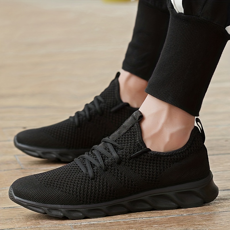 mens lightweight breathable non slip running shoes details 15