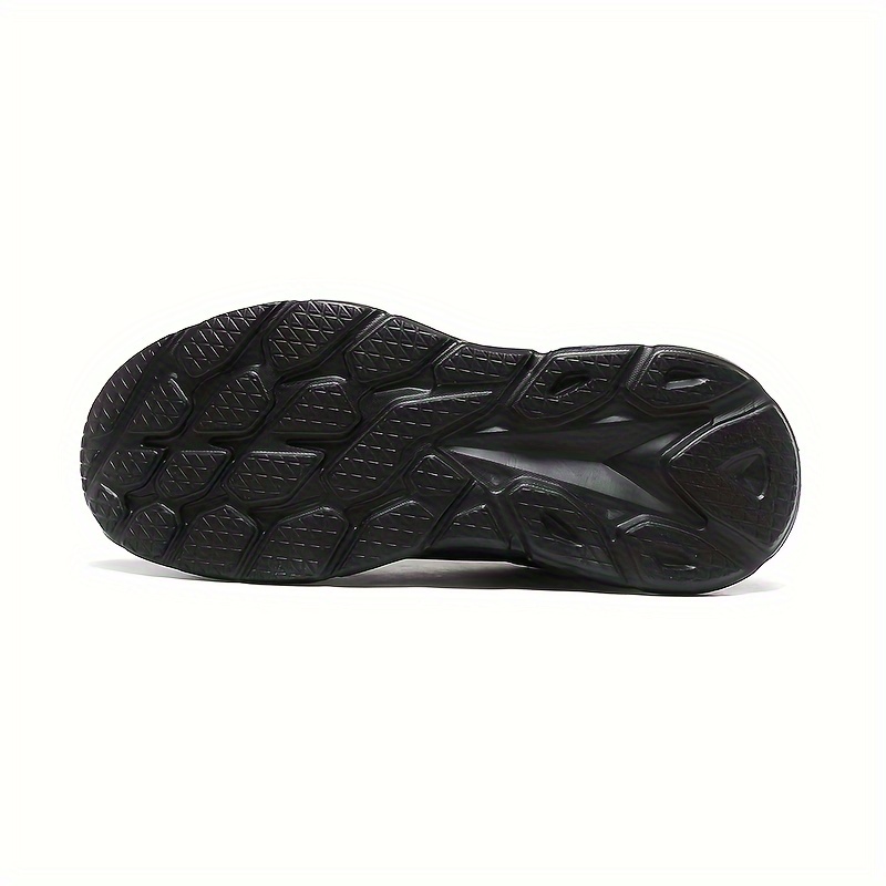 plus size mens breathable solid running shoes comfy non slip lace up sneakers for mens outdoor activities details 7