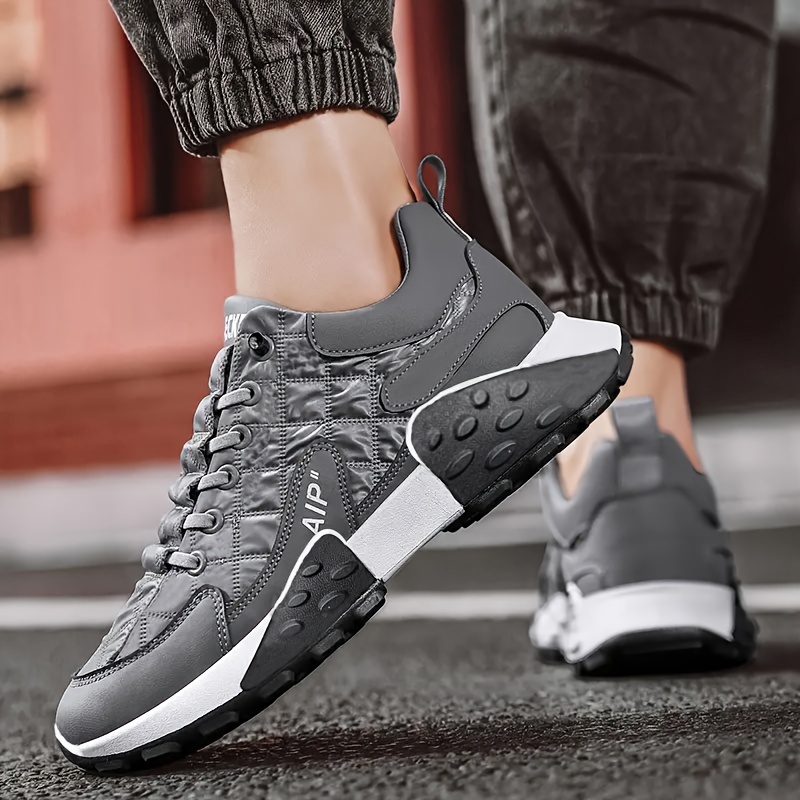 mens trendy old school style chunky shoes comfy non slip durable sneakers for mens outdoor activities details 6