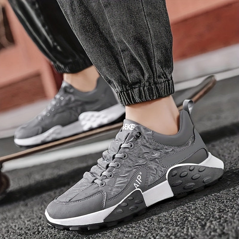 mens trendy old school style chunky shoes comfy non slip durable sneakers for mens outdoor activities details 8