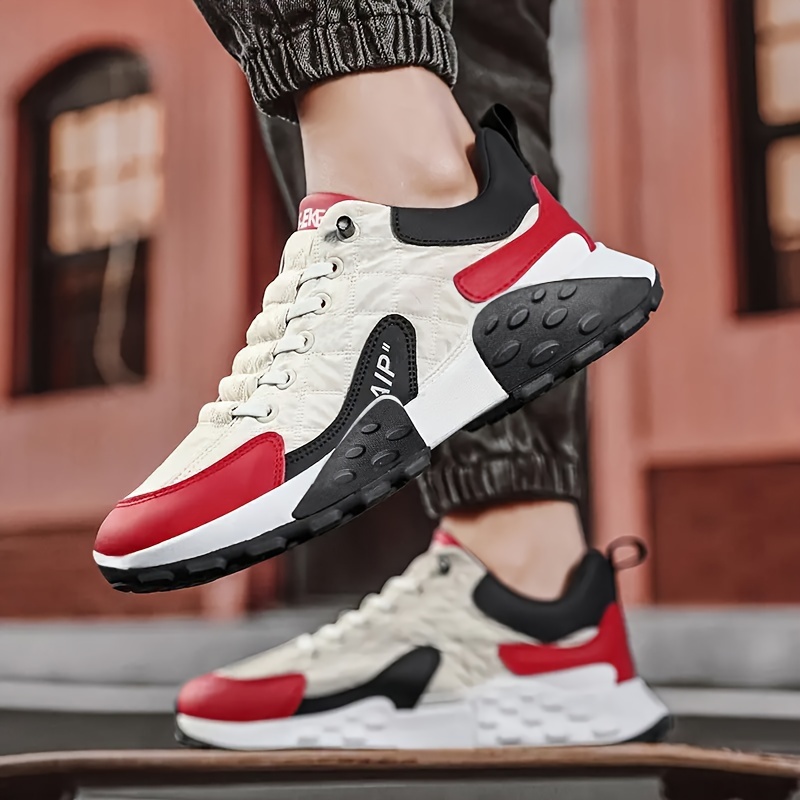 mens trendy old school style chunky shoes comfy non slip durable sneakers for mens outdoor activities details 11