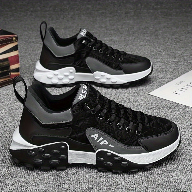 mens trendy old school style chunky shoes comfy non slip durable sneakers for mens outdoor activities details 12