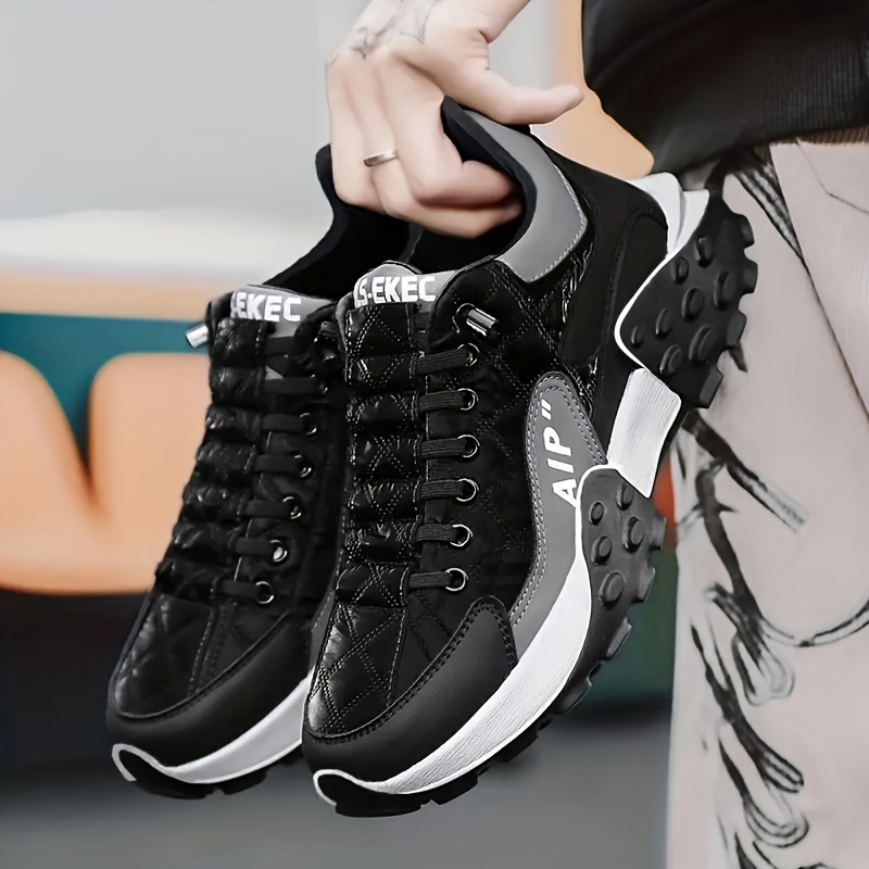 mens trendy old school style chunky shoes comfy non slip durable sneakers for mens outdoor activities details 13
