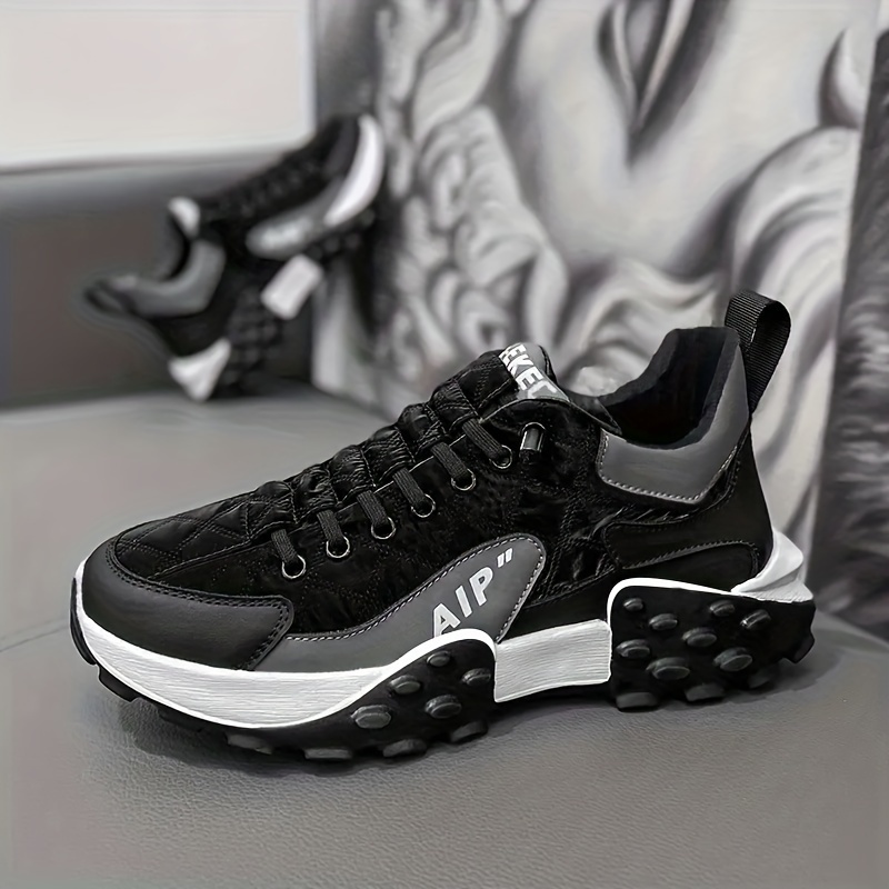 mens trendy old school style chunky shoes comfy non slip durable sneakers for mens outdoor activities details 14