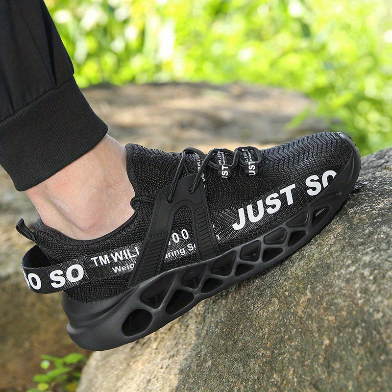 mens running shoes slip on sneakers with shoelaces odor resistant athletic shoes lightweight and breathable details 1