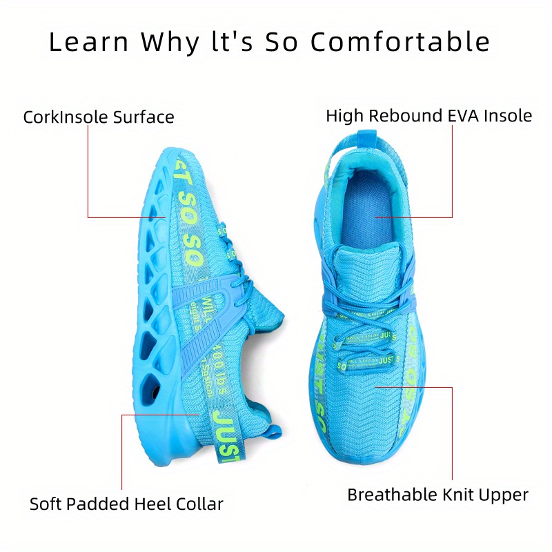 mens running shoes slip on sneakers with shoelaces odor resistant athletic shoes lightweight and breathable details 4