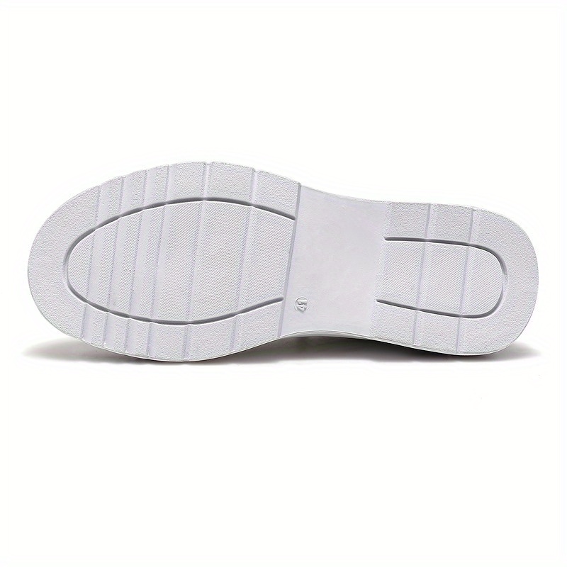 pu leather skate shoes, mens pu leather skate shoes with good traction breathable lace up sneakers details 10