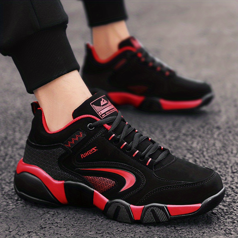 black shoes, winter padded thickening warm high top cotton shoes mens sports shoes middle aged travel shoes dad shoes black shoes men details 10