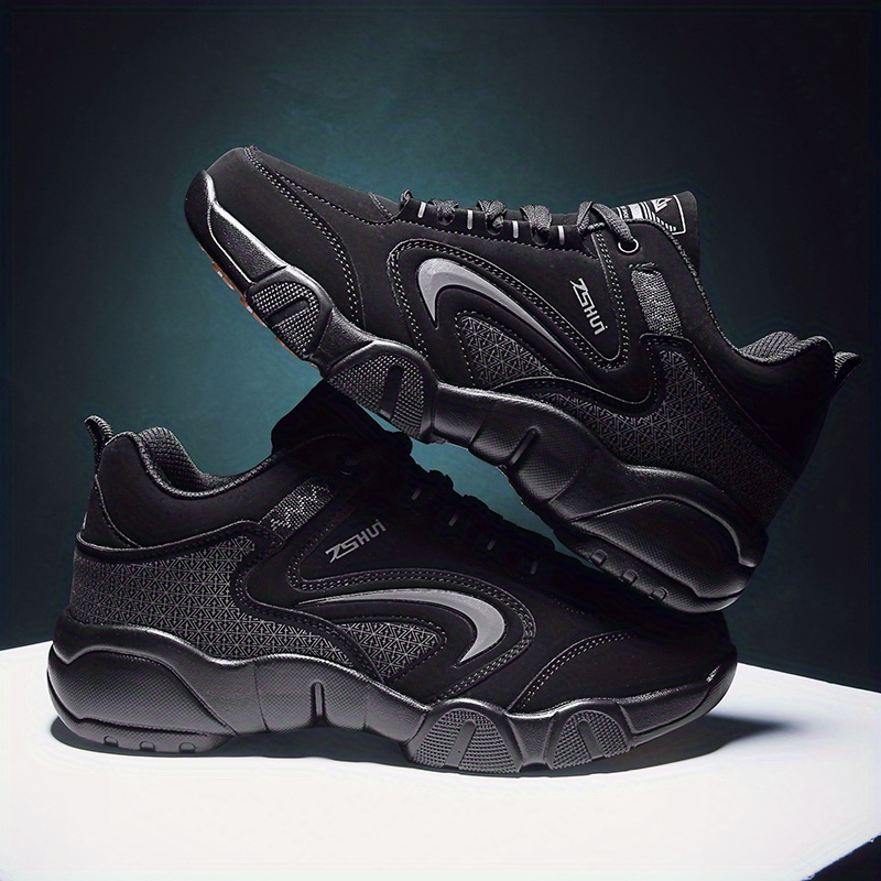 black shoes, winter padded thickening warm high top cotton shoes mens sports shoes middle aged travel shoes dad shoes black shoes men details 19