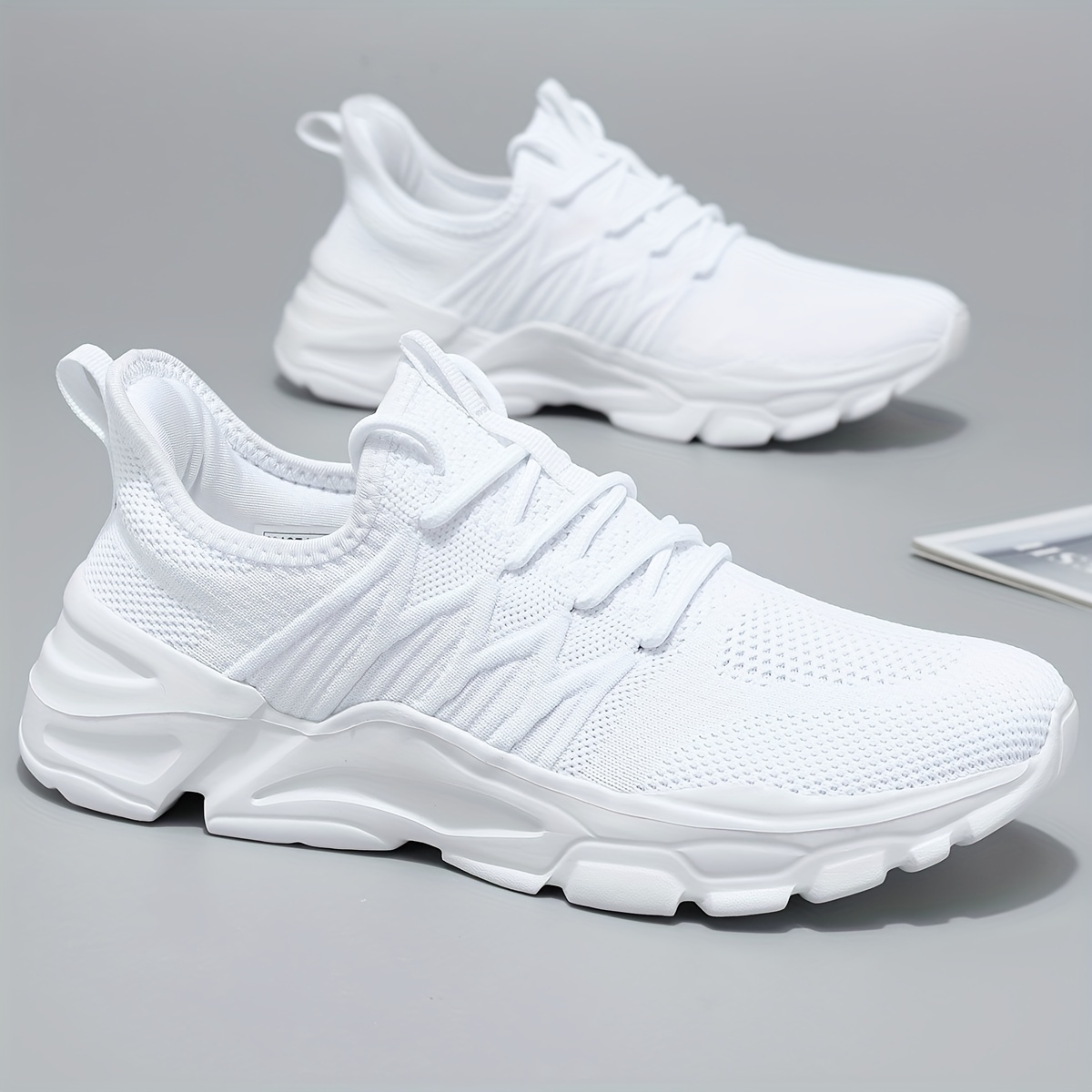 breathable walking shoes, mens lace up sneakers athletic shoes lightweight and breathable walking shoes details 1