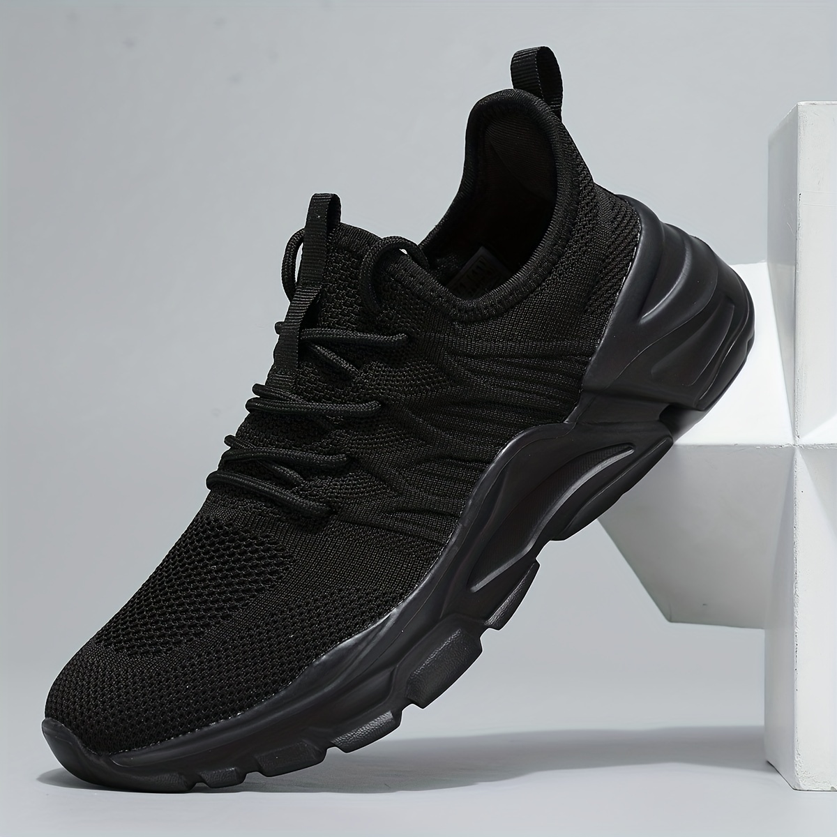 breathable walking shoes, mens lace up sneakers athletic shoes lightweight and breathable walking shoes details 4