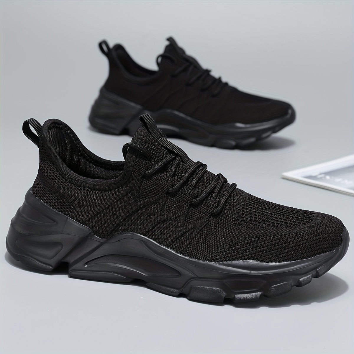 breathable walking shoes, mens lace up sneakers athletic shoes lightweight and breathable walking shoes details 5