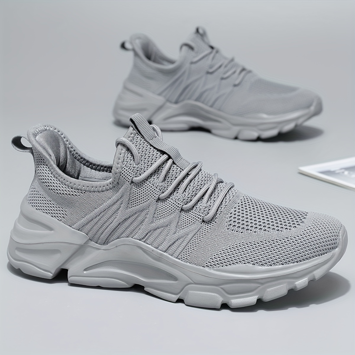 breathable walking shoes, mens lace up sneakers athletic shoes lightweight and breathable walking shoes details 7