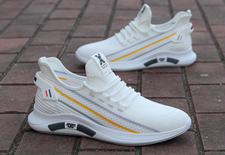 mens lace up sneakers lightweight breathable walking shoes non slip and odor resistant details 1