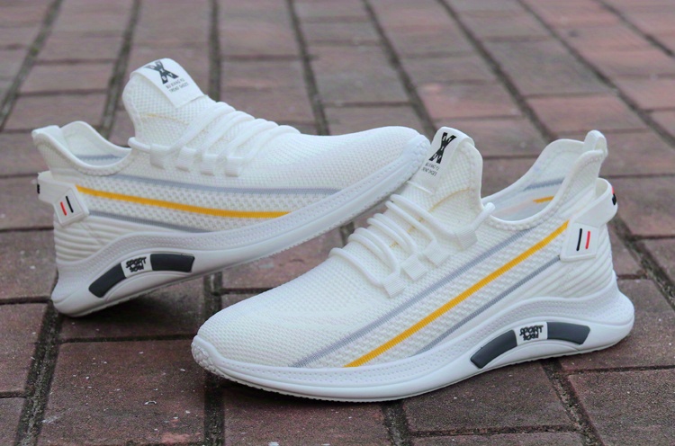 mens lace up sneakers lightweight breathable walking shoes non slip and odor resistant details 2