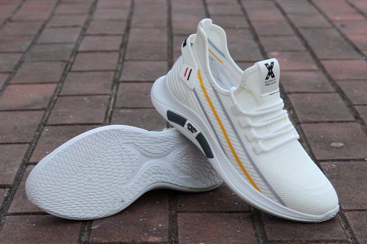 mens lace up sneakers lightweight breathable walking shoes non slip and odor resistant details 3