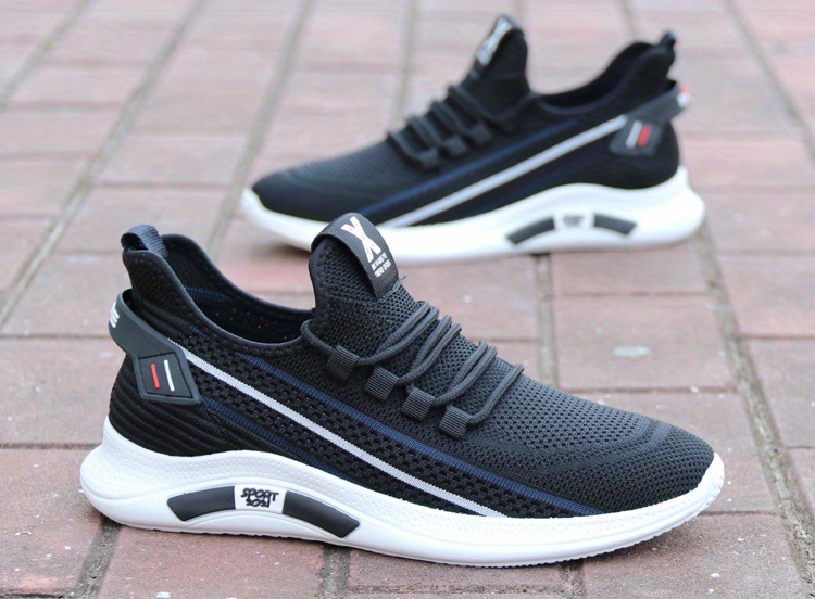 mens lace up sneakers lightweight breathable walking shoes non slip and odor resistant details 6