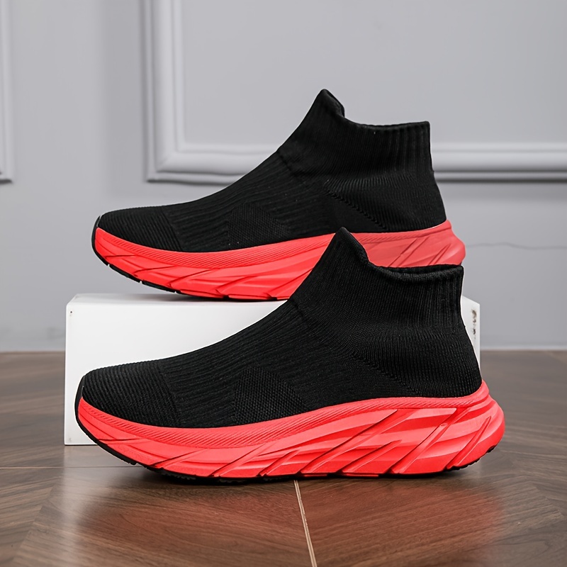 slip on chunky shoes, mens slip on chunky shoes woven knit breathable warm plush lining sneakers mens footwear winter autumn details 9