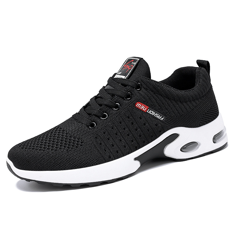 knit breathable running shoes, mens knit breathable running shoes air cushioned lace up comfy soft sole sneakers for outdoor jogging winter autumn details 6