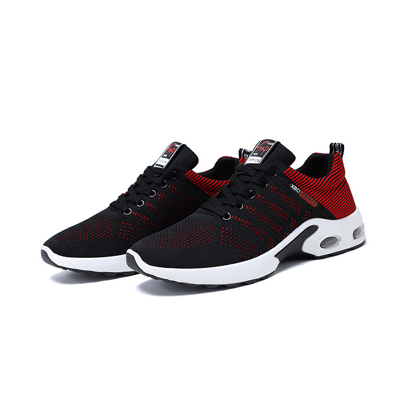 knit breathable running shoes, mens knit breathable running shoes air cushioned lace up comfy soft sole sneakers for outdoor jogging winter autumn details 9